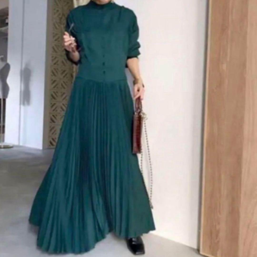 極美品❤️AMERI SHAPELY CORSET DRESSワンピース　緑