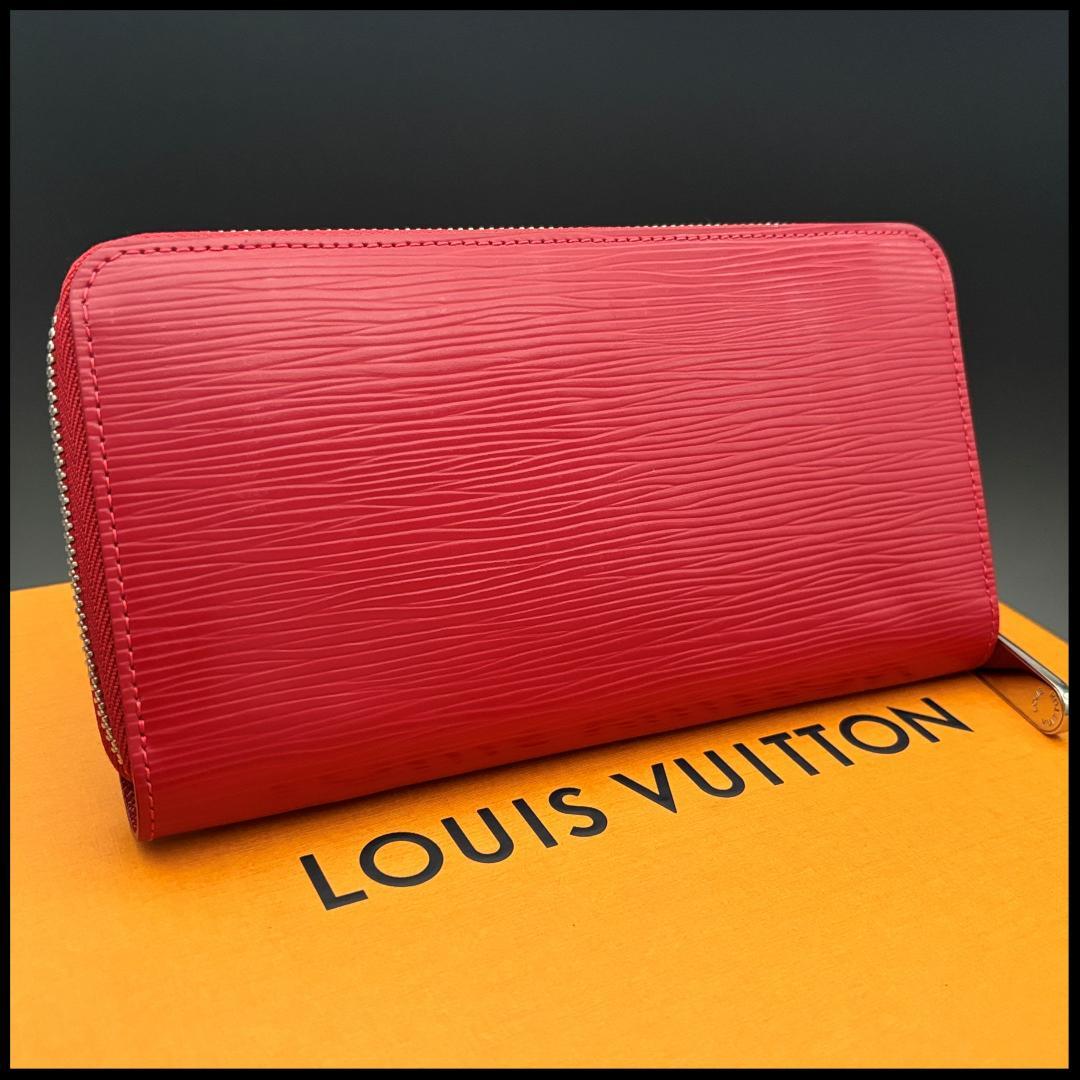 ルイヴィトン エピ 長財布 ジッピーウォレット メンズ 赤 レッド 財布