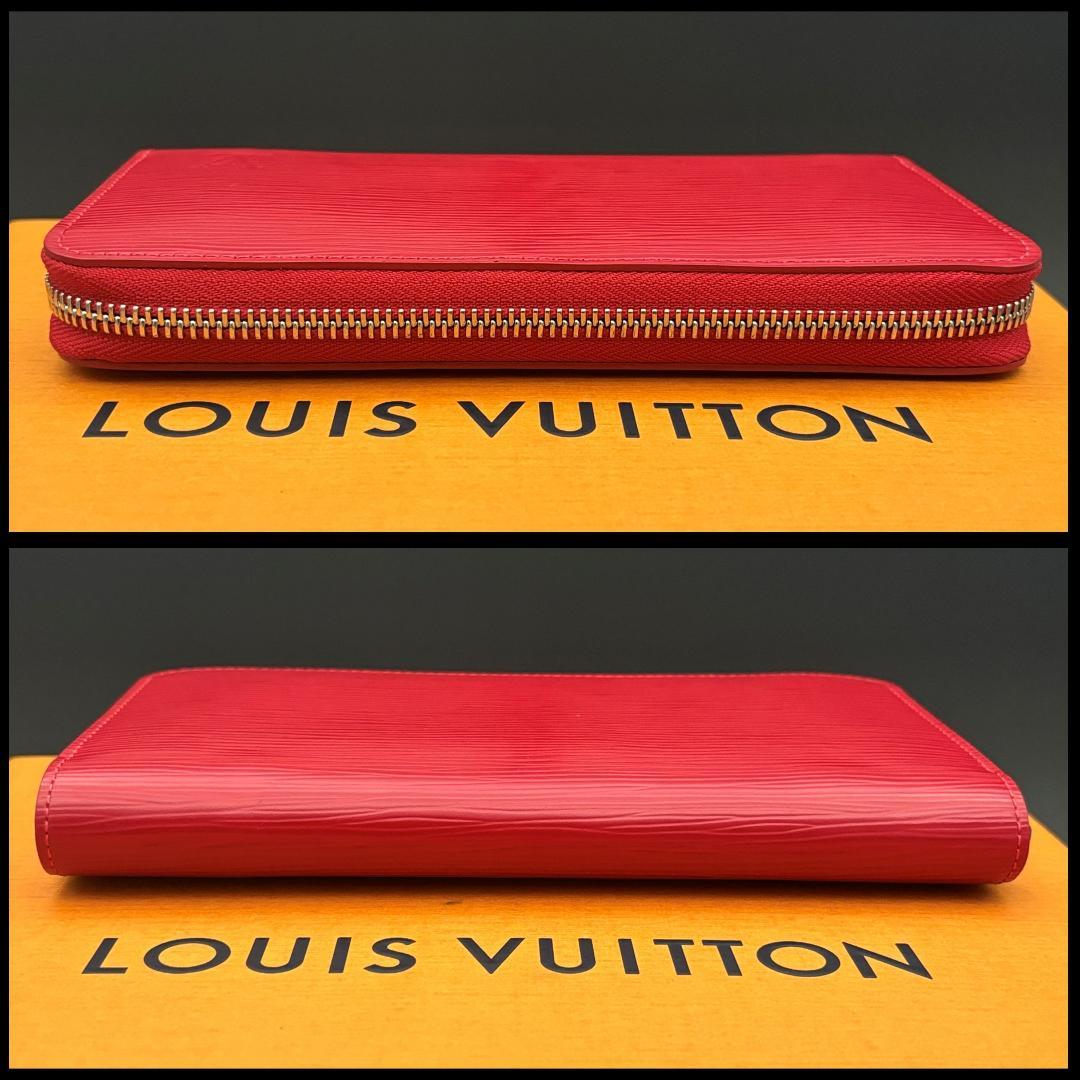 ルイヴィトン エピ 長財布 ジッピーウォレット メンズ 赤 レッド 財布