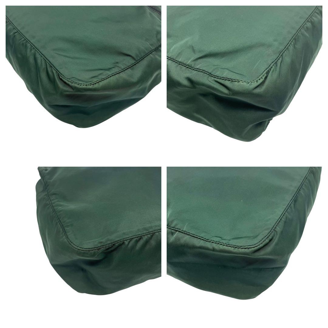 PRADA プラダ　ナイロン　三角　プレート　ロゴ　ハンドバッグ　ギャランティ有