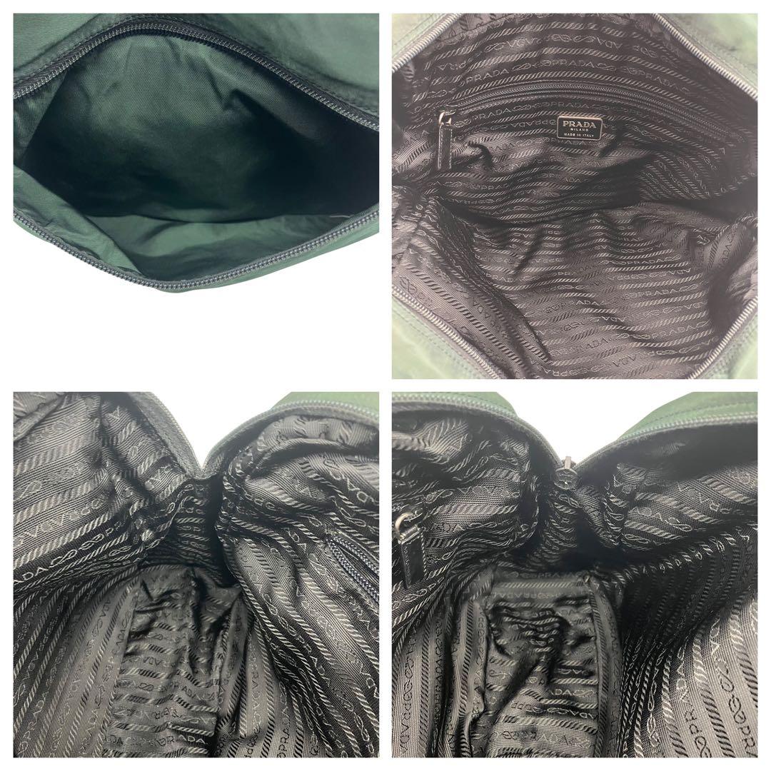 PRADA プラダ　ナイロン　三角　プレート　ロゴ　ハンドバッグ　ギャランティ有