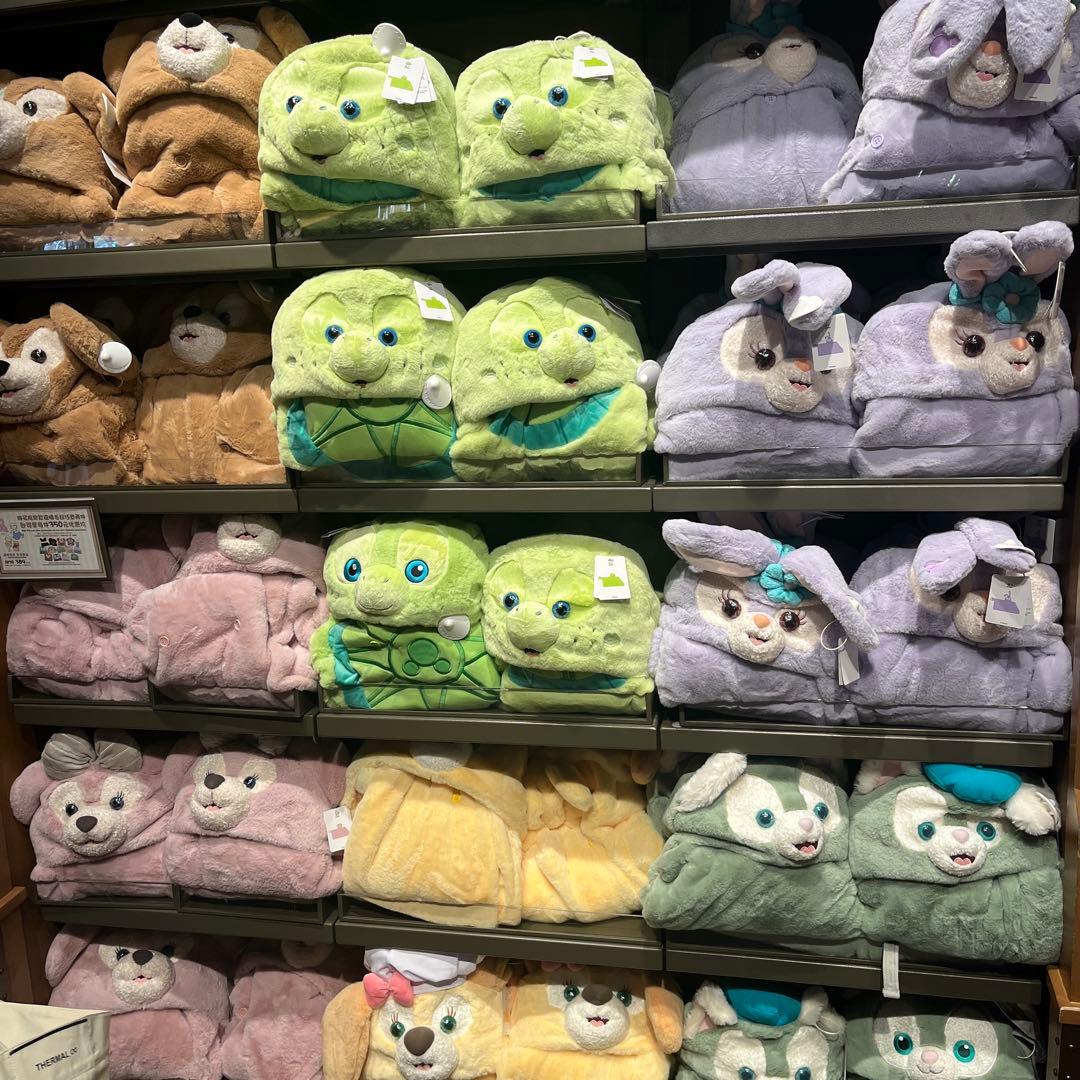 上海ディズニー　ダッフィーフレンズ　ブランケット　クッキーアン