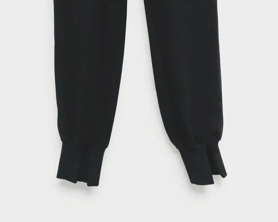 Col Pierrot　コルピエロ　スソリブパンツ　ブラック