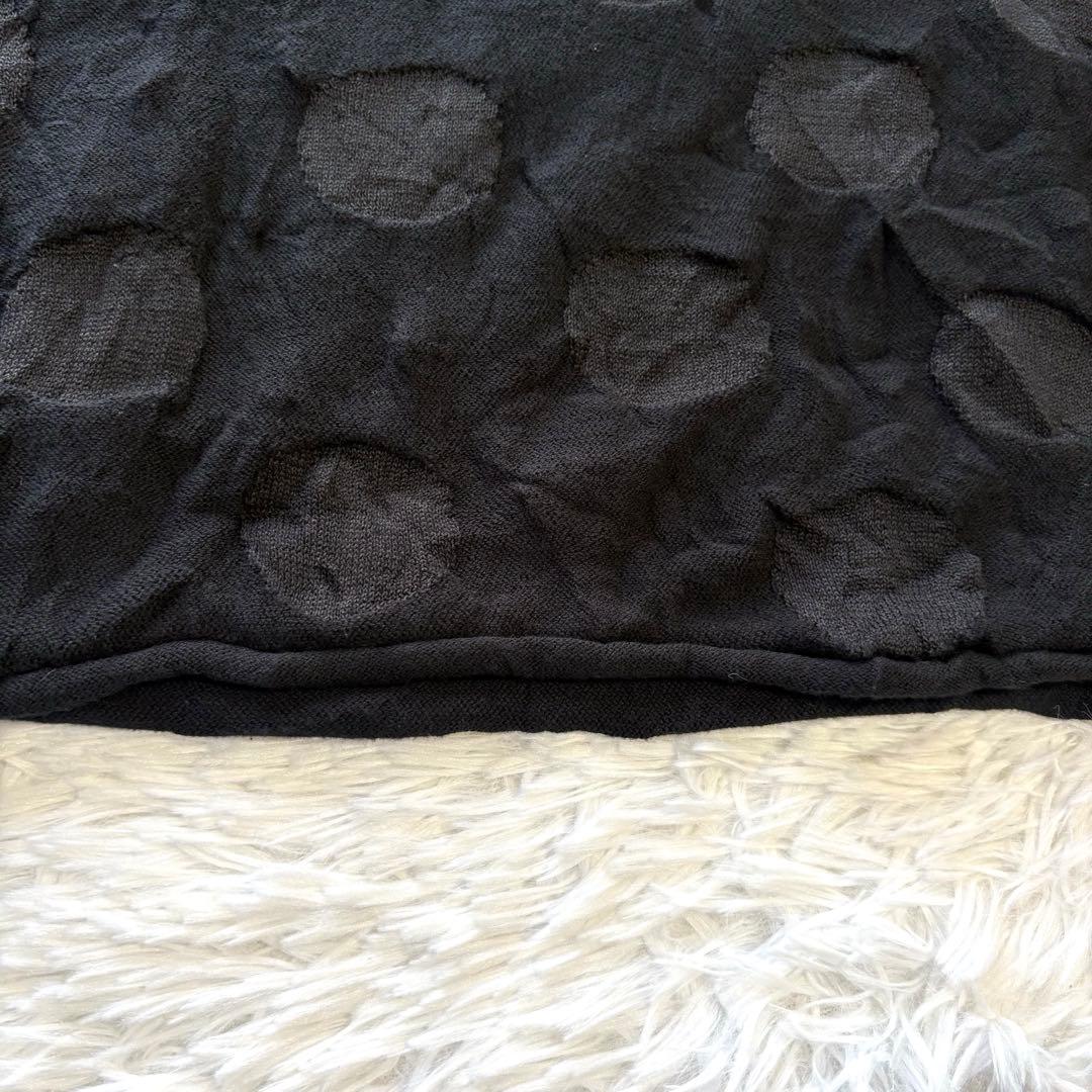 美品✨ヨウジヤマモト ワイズ コットン 水玉 ニット セーター 2 M ブラック