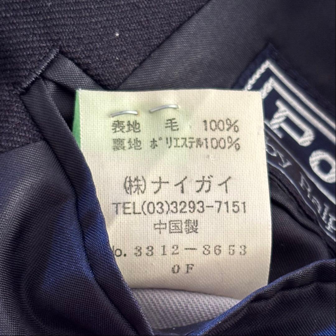 極美品✨ポロバイラルフローレン 紺ブレ 2B金ボタン