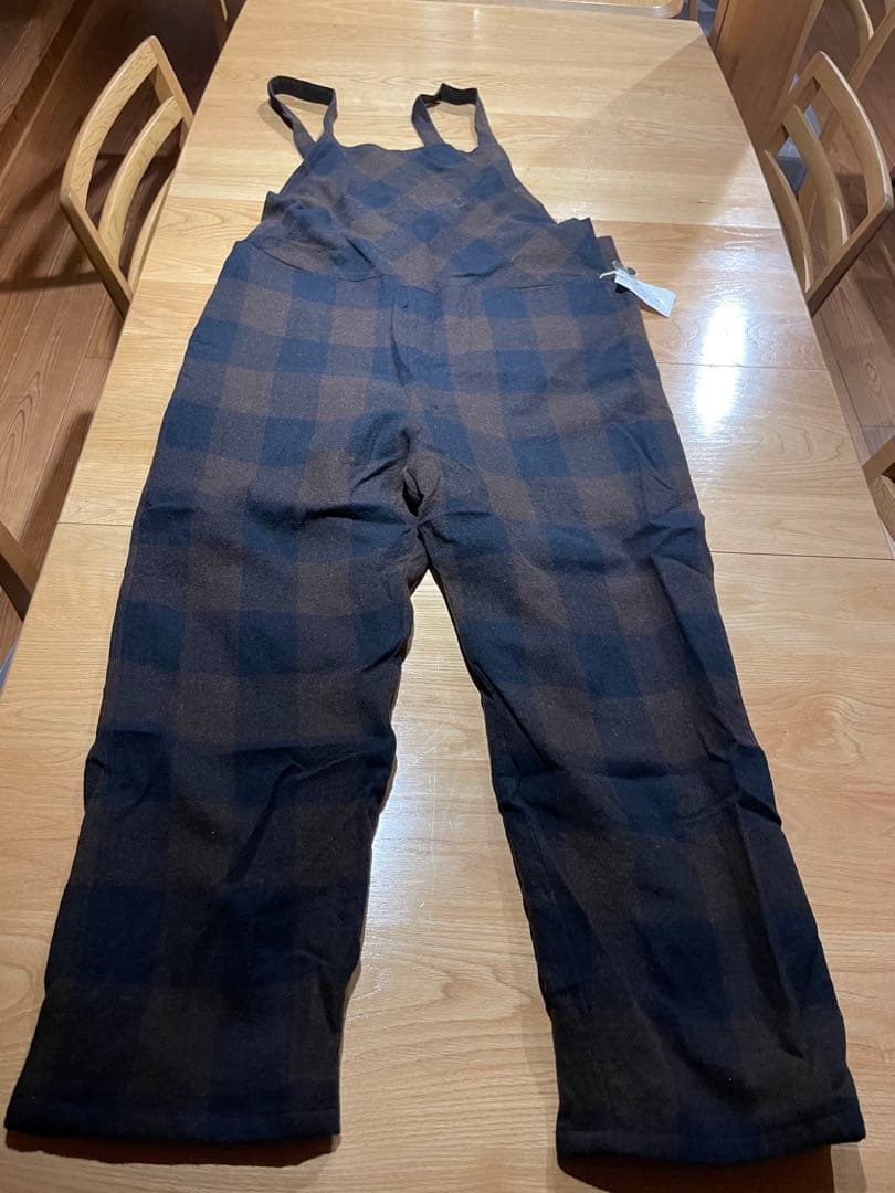 デカサイ　タグ付き SMITH'S　ブラック チェック オーバーオール