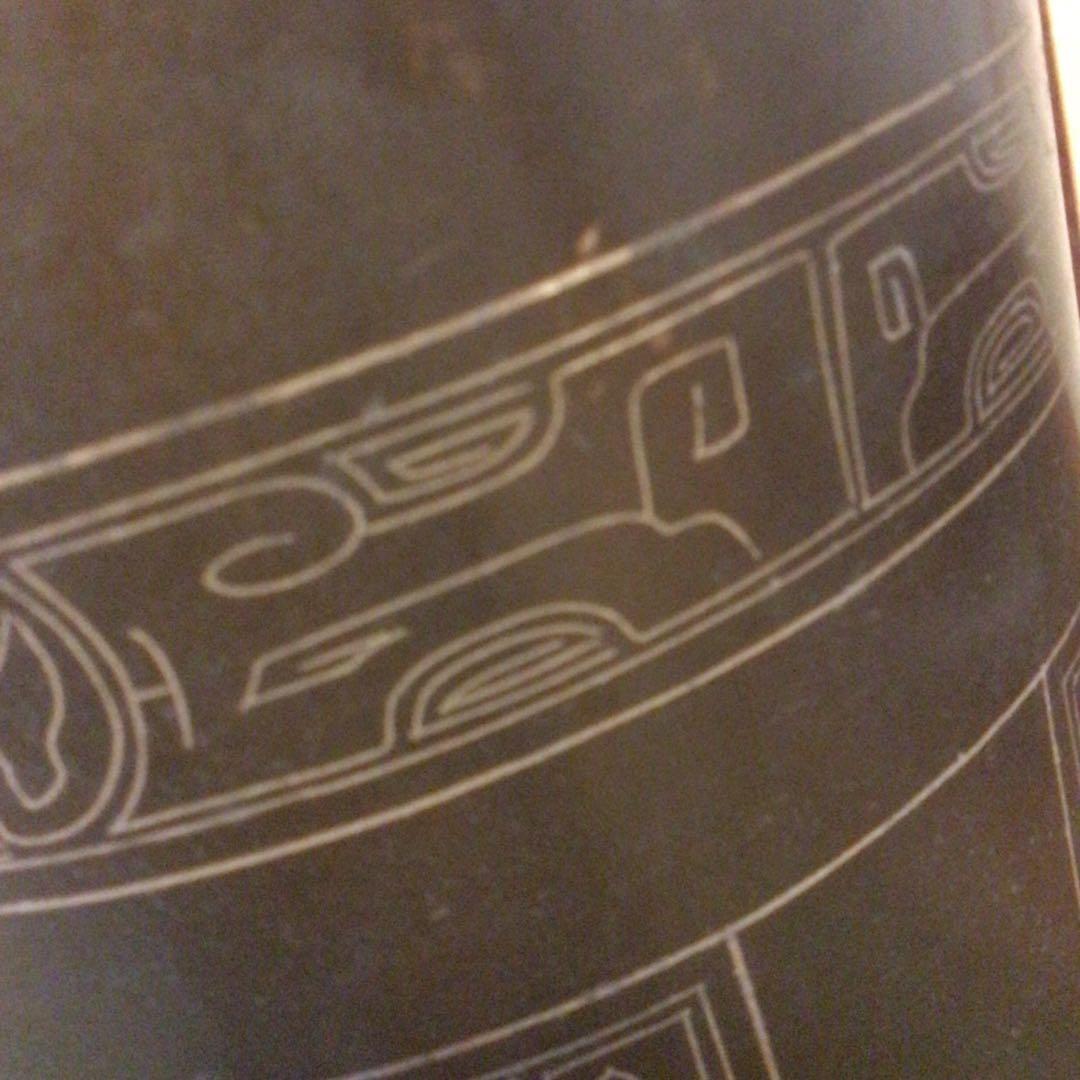 アンティーク　唐銅　花器　壺