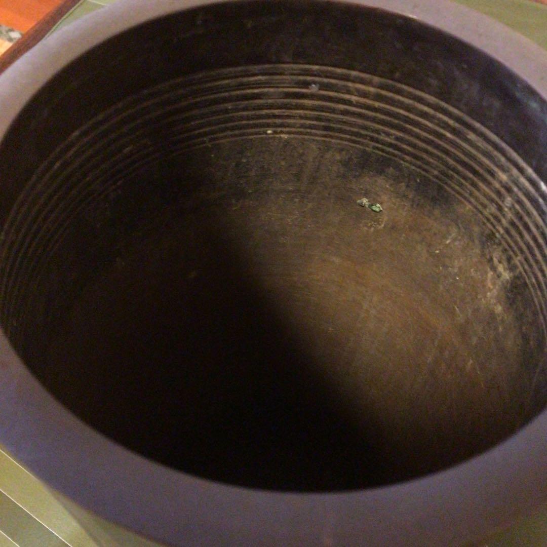 アンティーク　唐銅　花器　壺