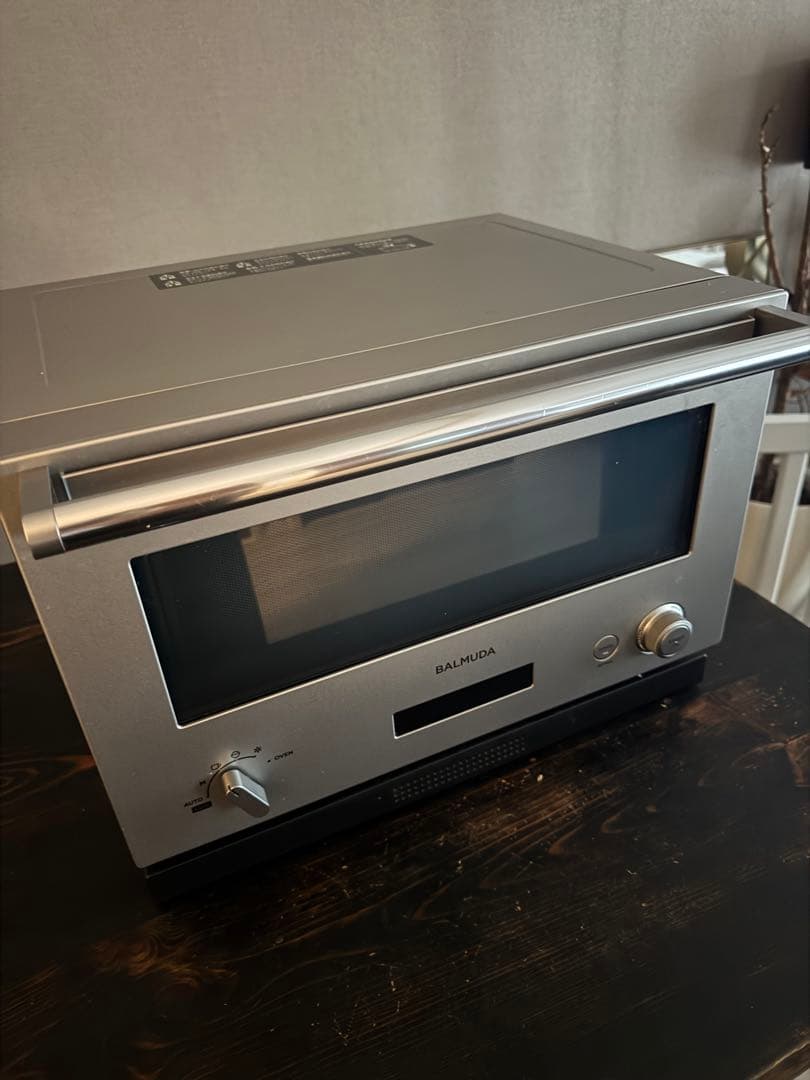 ジャンク品 BALMUDA K04A-SUオーブンレンジ シルバー バルミューダ