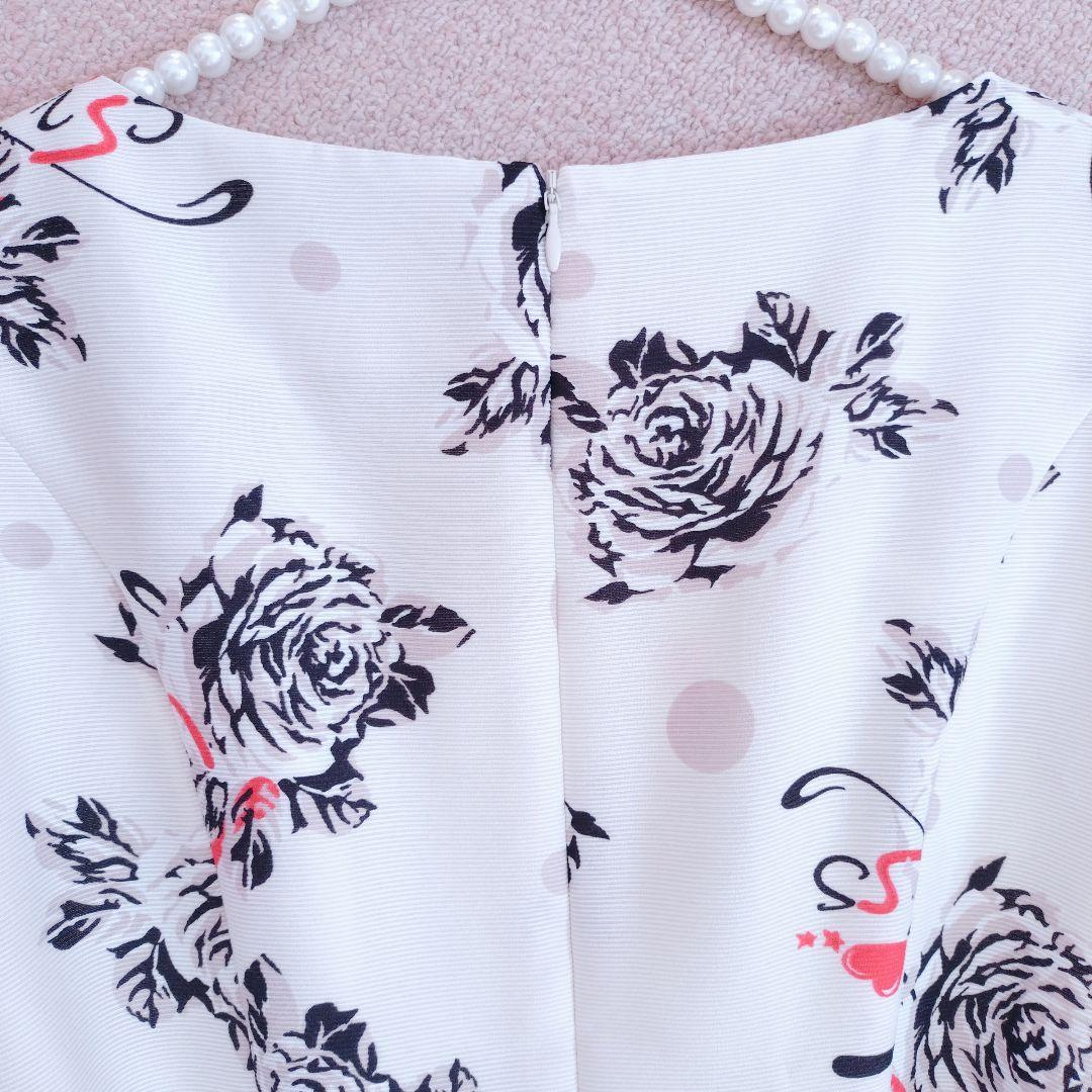 ♡エムズグレイシー♡2024年♡ローズ×エッフェル塔プリントワンピース