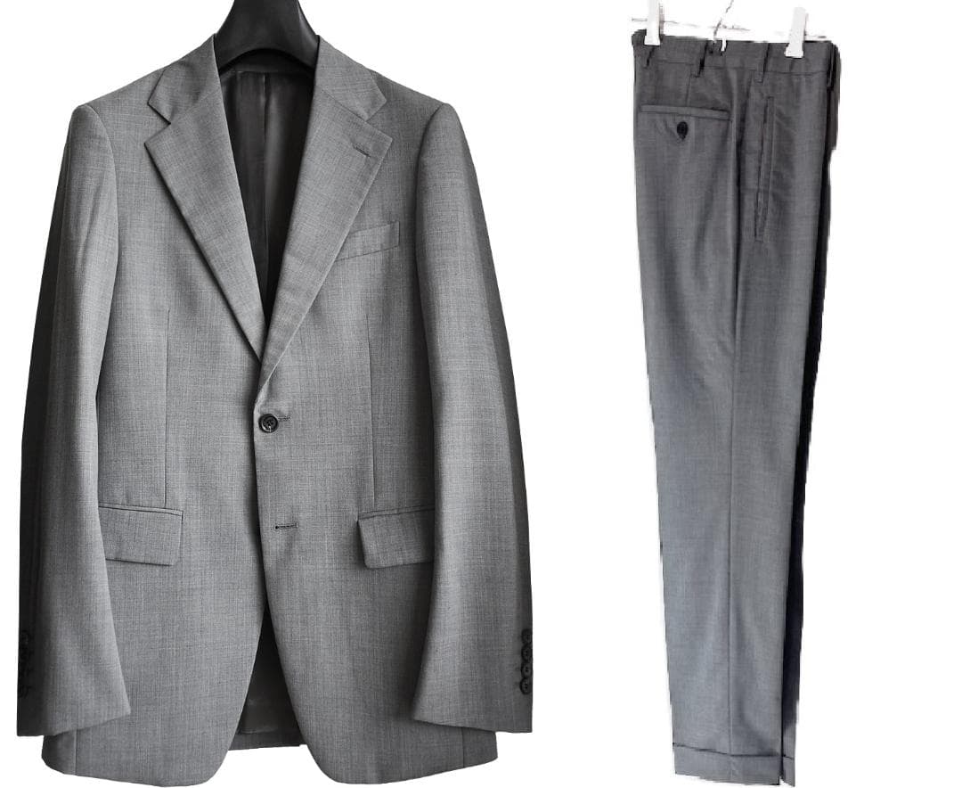 定価70万!最高級モデル プラダ PRADA ウールギャバジンセットアップスーツ