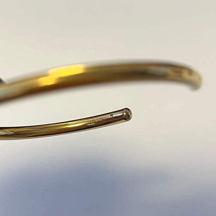 CELINE ノット　エクストラシンブレスレット　ゴールド