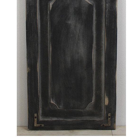 ◯２枚セット アイアンデコウッドドアブラック　高さ１５２ｃｍ 黒