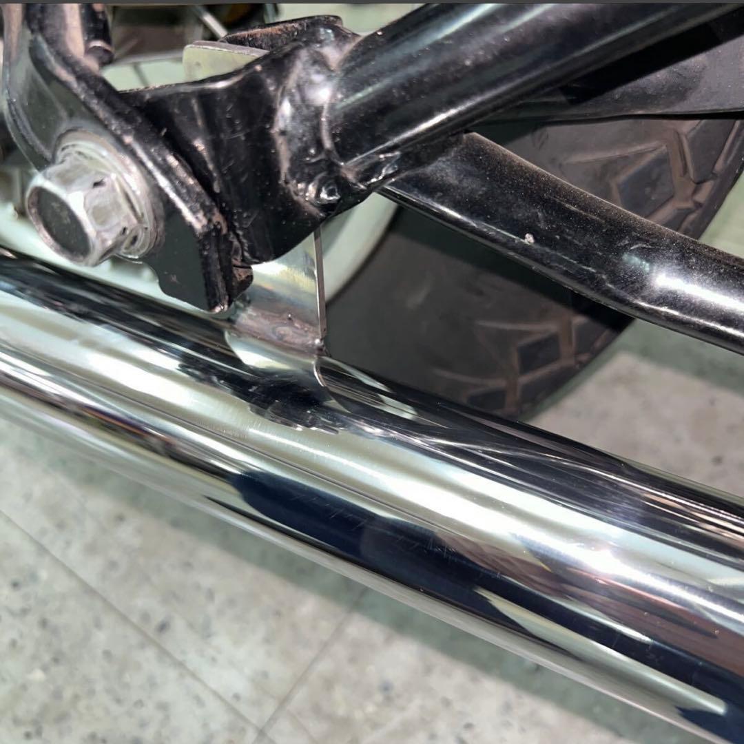 M*A様 ワンオフ　SR400 ショート菅　ドラッグパイプスラッシュカ