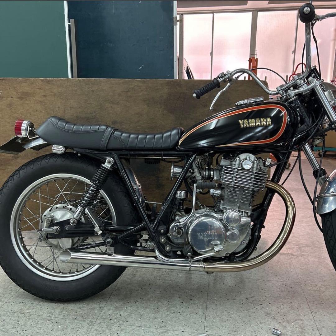 M*A様 ワンオフ　SR400 ショート菅　ドラッグパイプスラッシュカ