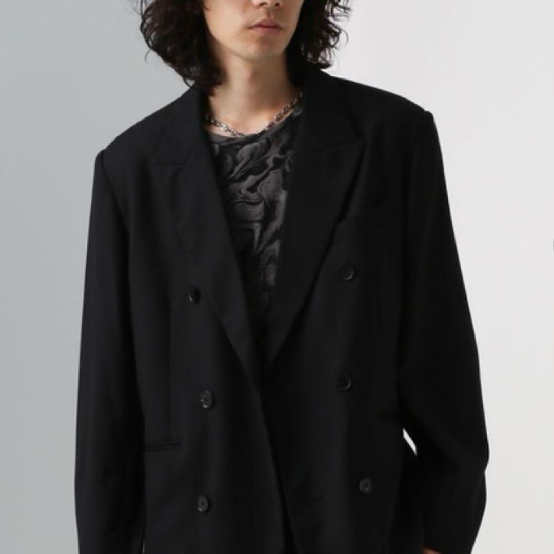 《ほぼ新品》《定価3万》ウール100% HARE ダブルテーラードジャケット