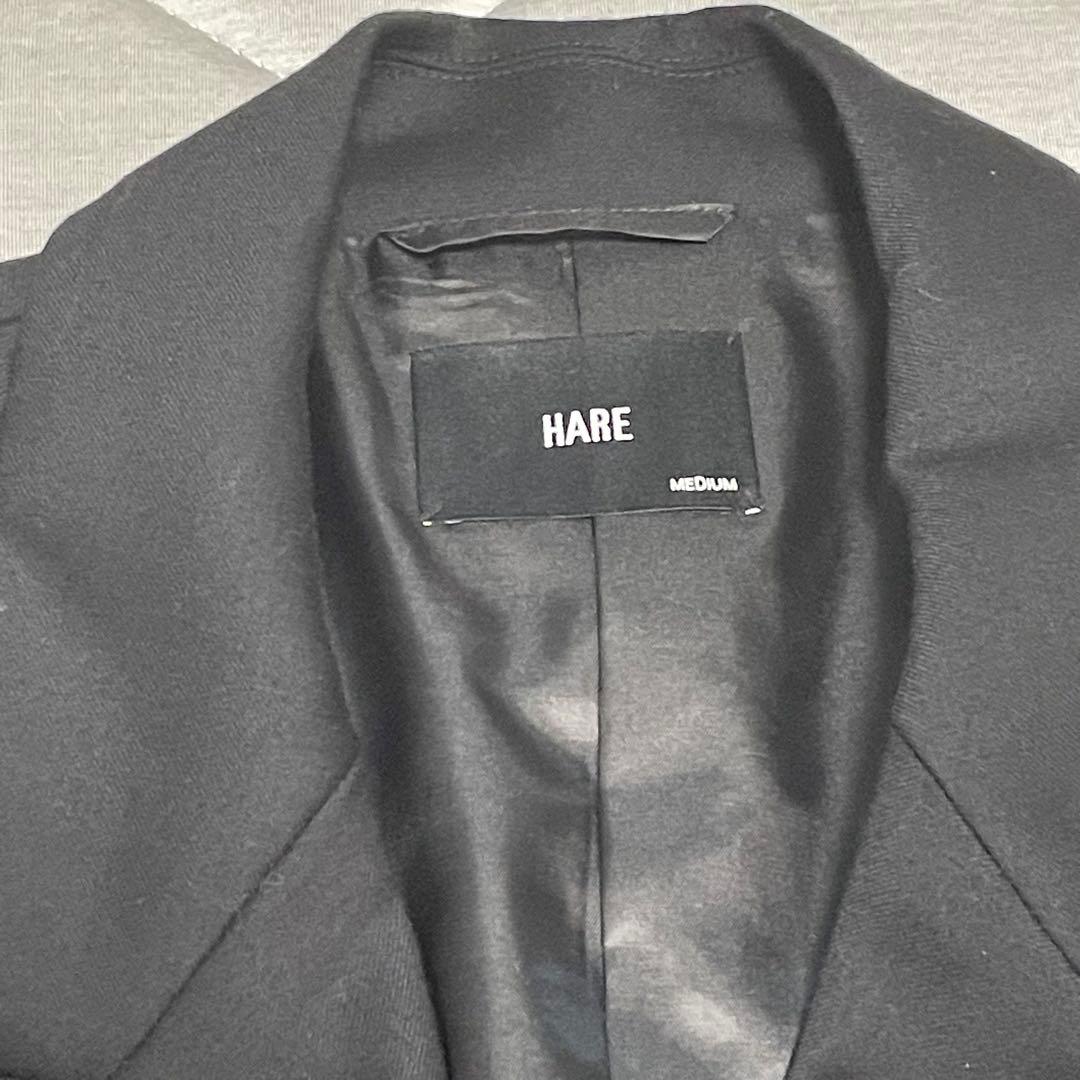 《ほぼ新品》《定価3万》ウール100% HARE ダブルテーラードジャケット