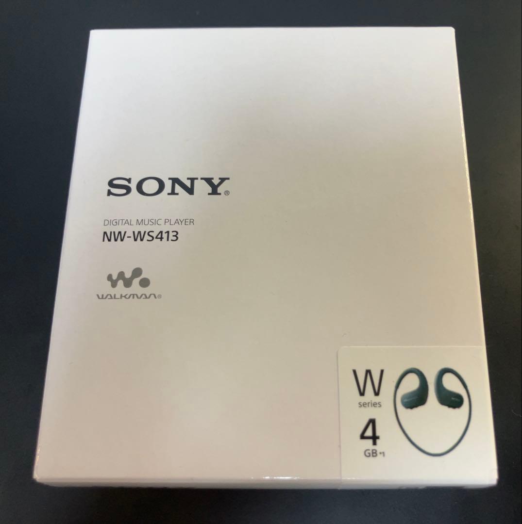 【新品/未開封】防水 SONY NW-WS413 ヘッドホン 4GB ブラック