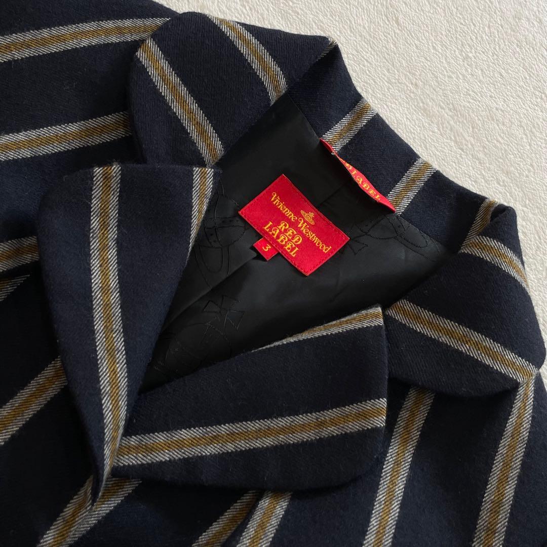 ヴィヴィアンウエストウッド　ラブジャケット　ストライプ　オーブ　金ボタン　日本製