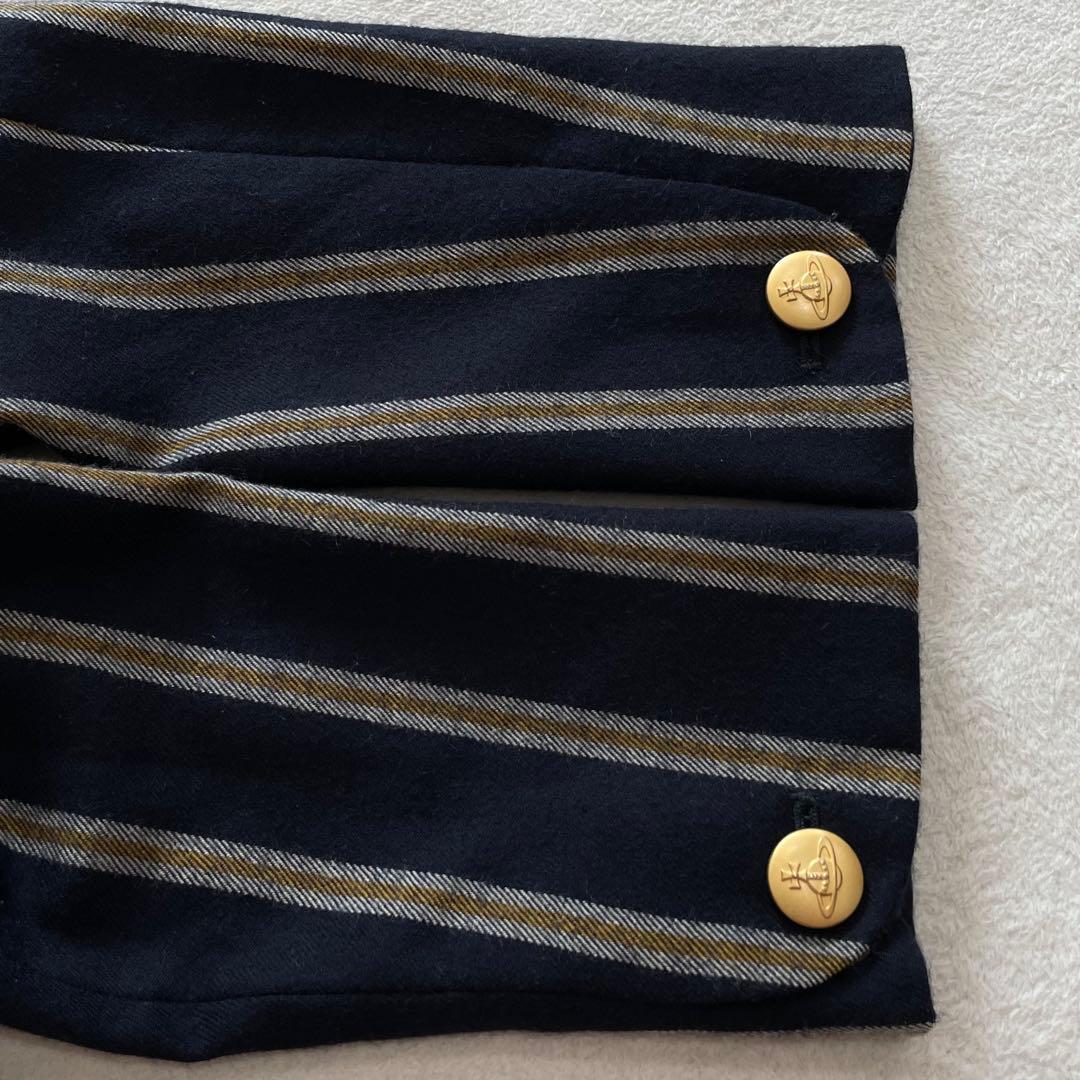 ヴィヴィアンウエストウッド　ラブジャケット　ストライプ　オーブ　金ボタン　日本製