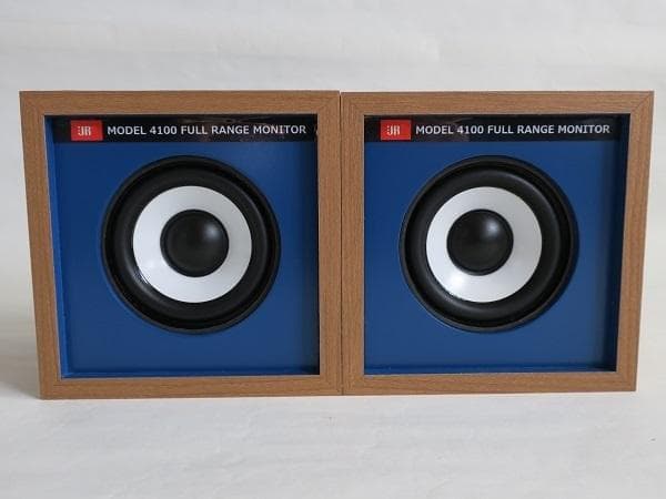 ★キューブJRスピーカー★3インチフルレンジ 高音質 木目調 自作