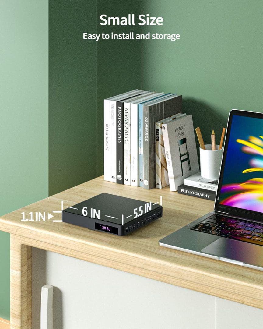 ミニDVDプレーヤー HDMI Miuscall-C テレビDVDプレーヤー