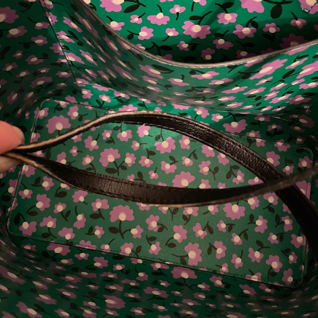 絶品グース wife　kate spade 黒レザーA4トートバッグ