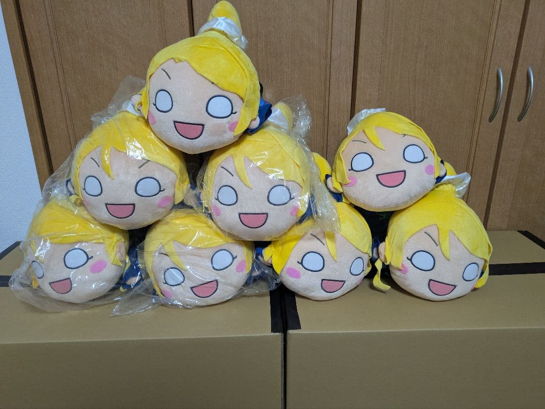 ラブライブ! 小泉花陽　ジャンボ寝そべりぬいぐるみ 8体まとめ売り　①