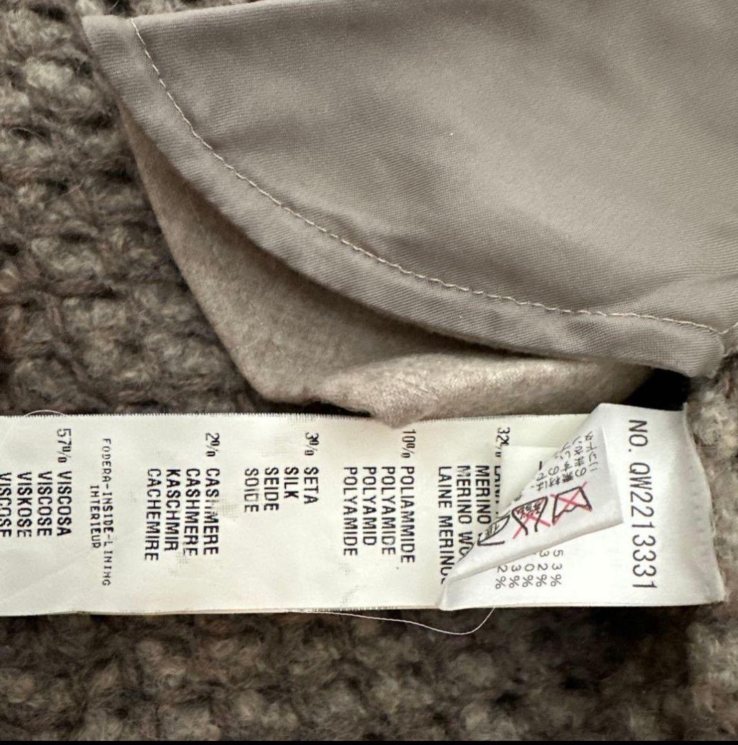 未使用　ファビアナフィリッピ　アルパカ軽くて暖かいニットジレ　グレージュ