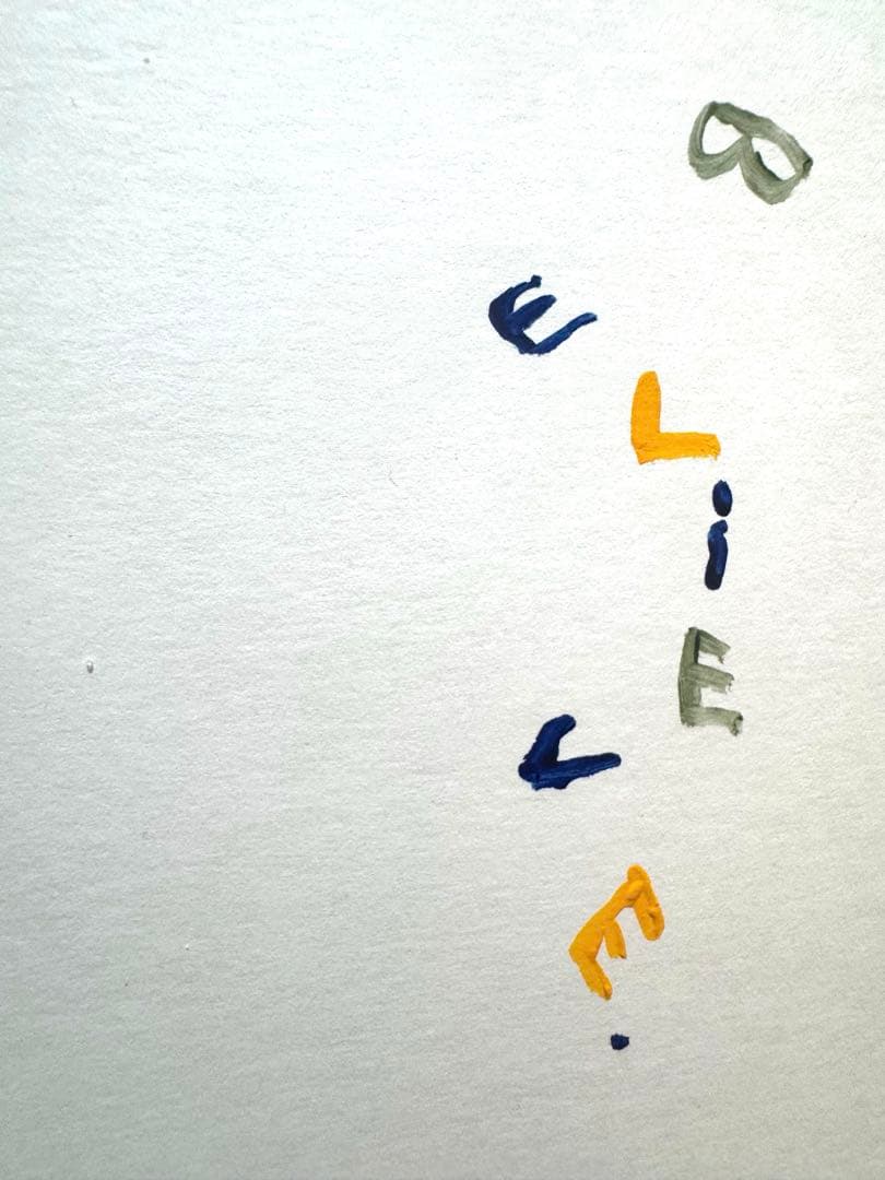 原画 猫 believe. ※額装込み #182