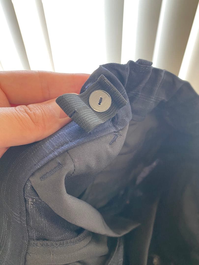 ネイビー チェック柄 スーツセット