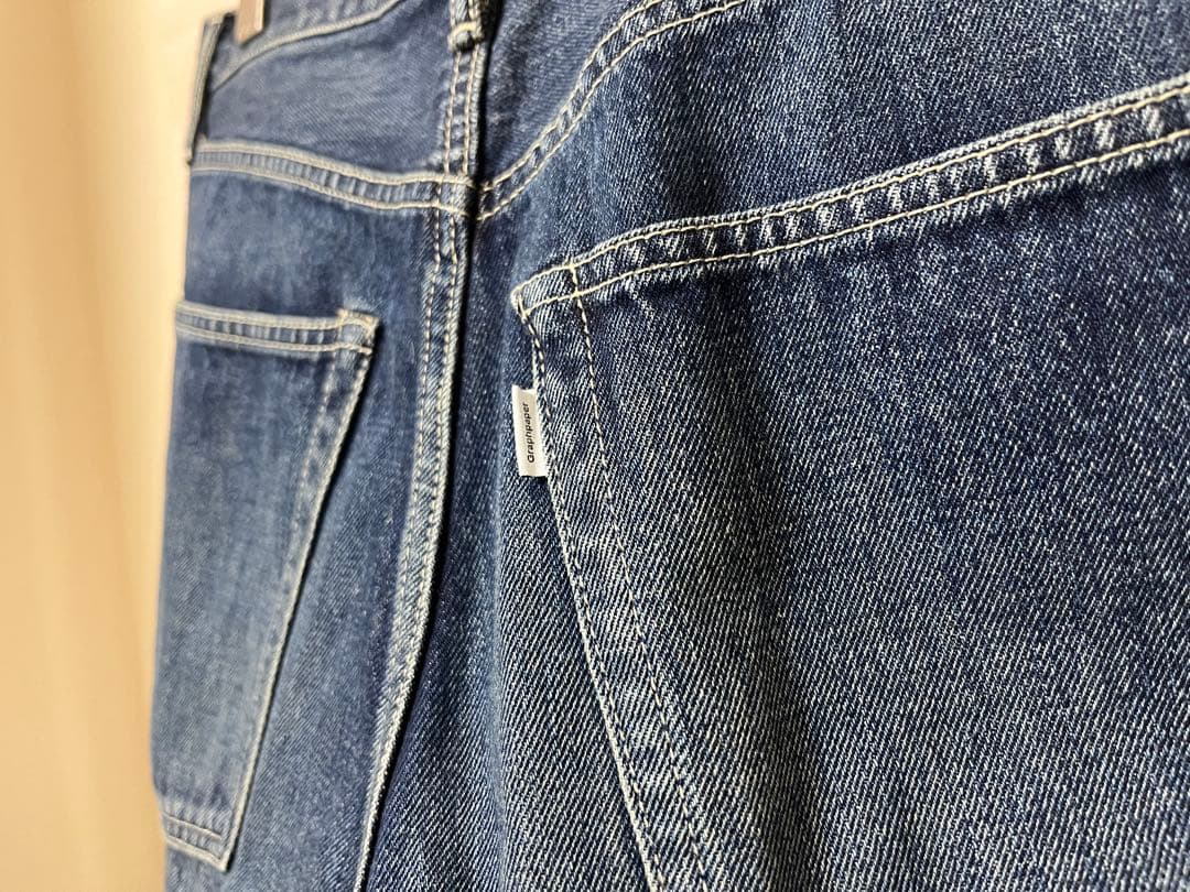 Selvage Denim 5 ポケットワイドストレート サイズ1