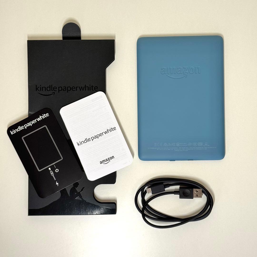 ほぼ未使用美品！Amazon Kindle Paperwhite 第10世代 青
