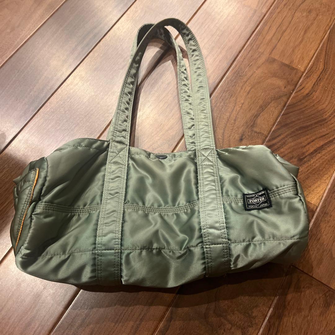 PORTER オリーブグリーン ミニドラムバッグ