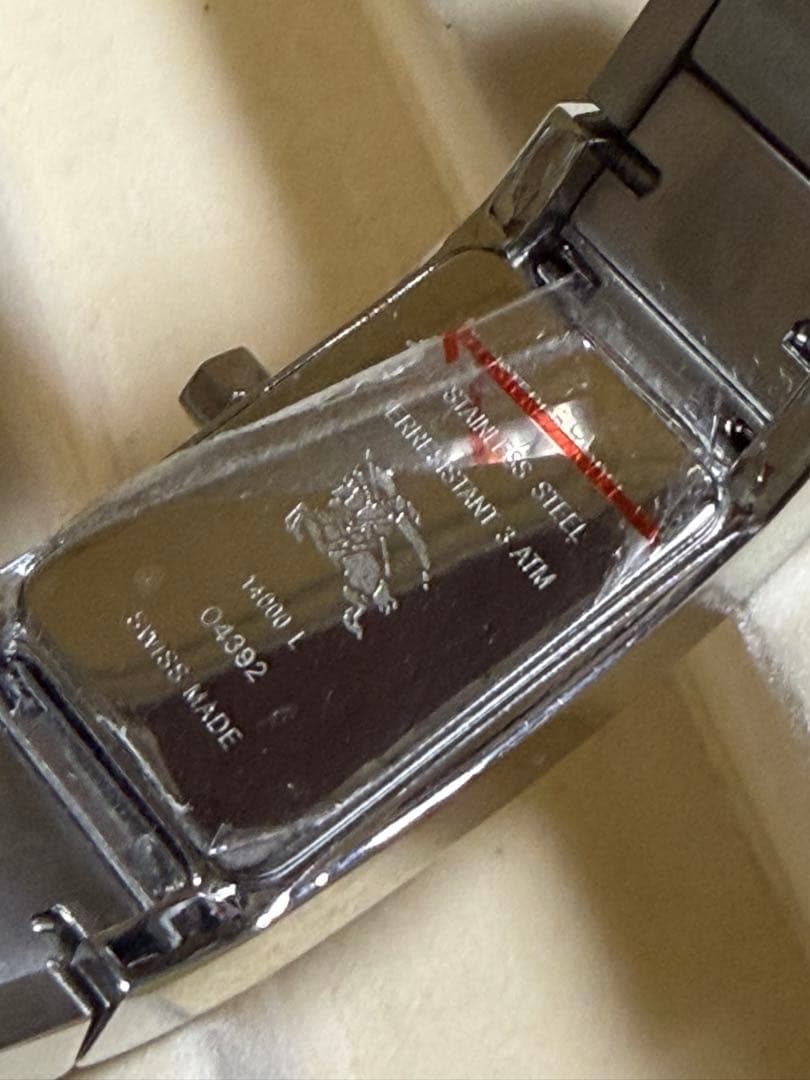 バーバリー Burberry 14000L 腕時計 シルバー 白文字盤 クォーツ