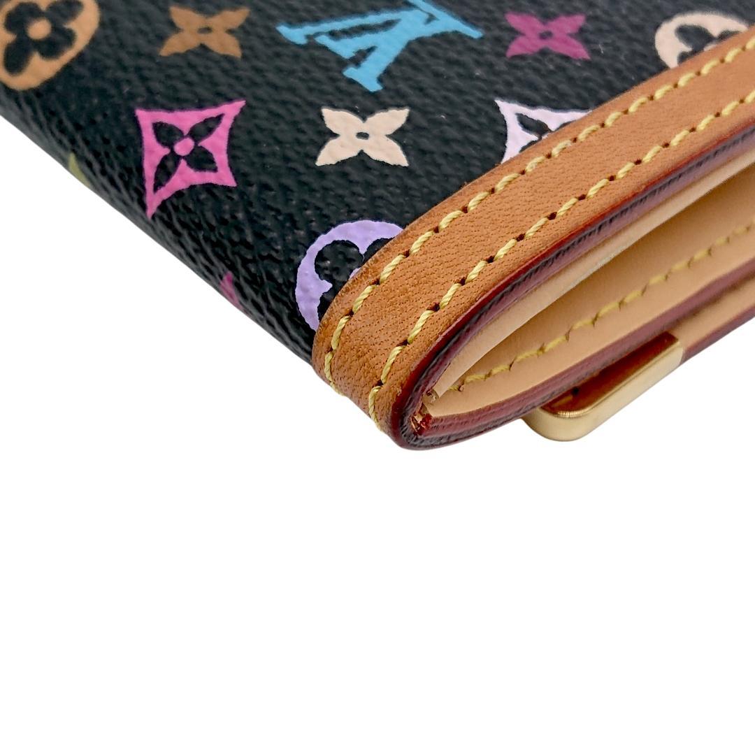 【美品】ルイヴィトン モノグラム・マルチカラー ポルトモネ プラ ケース