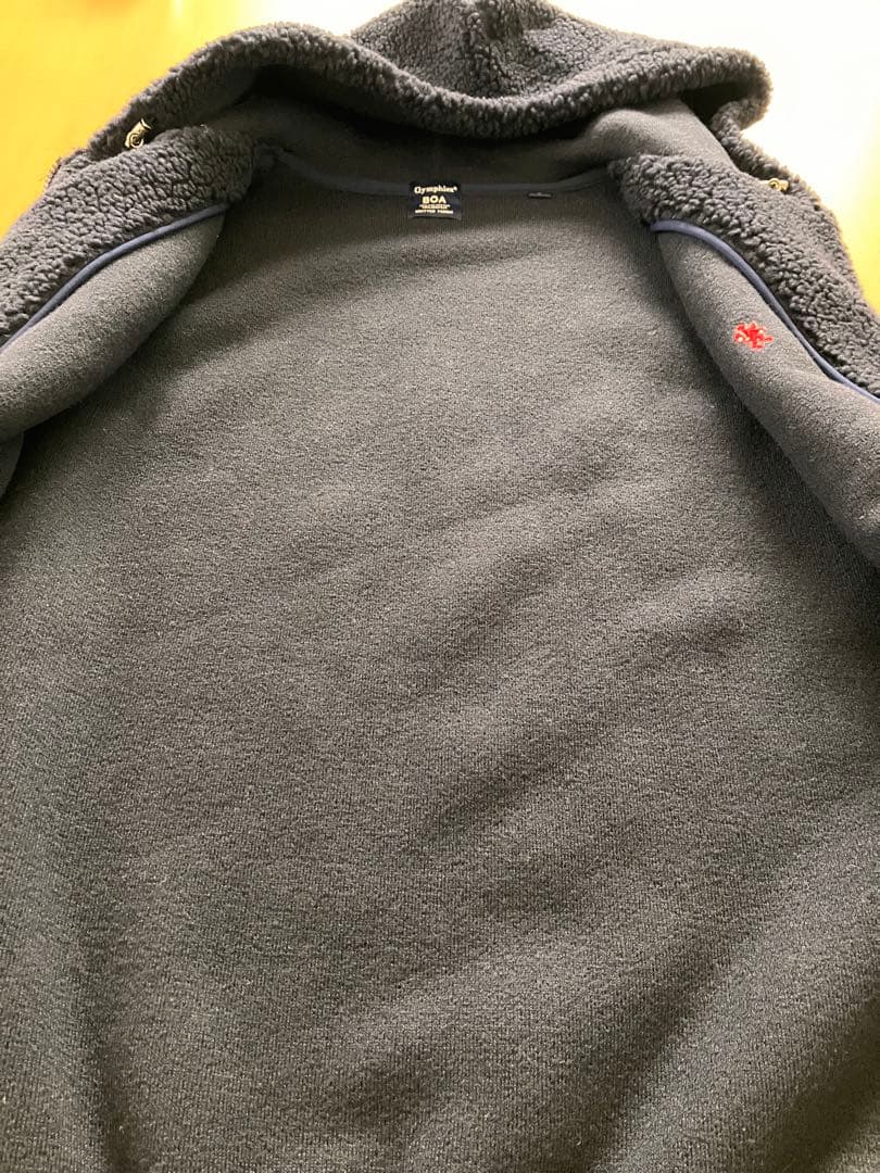 Gymphlex BOA フード付きベスト Lサイズ ネイビー　ジップ