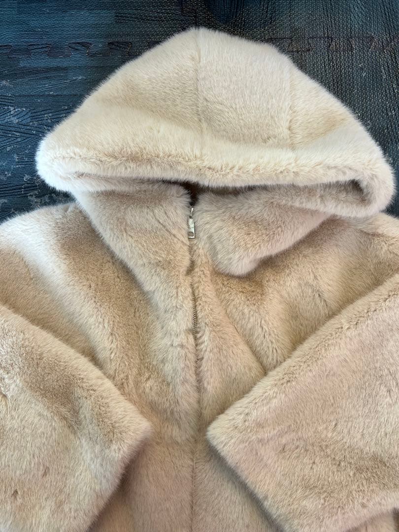 新品 完売カラー ザッカボックス ふわふわファーコート エコファーコート