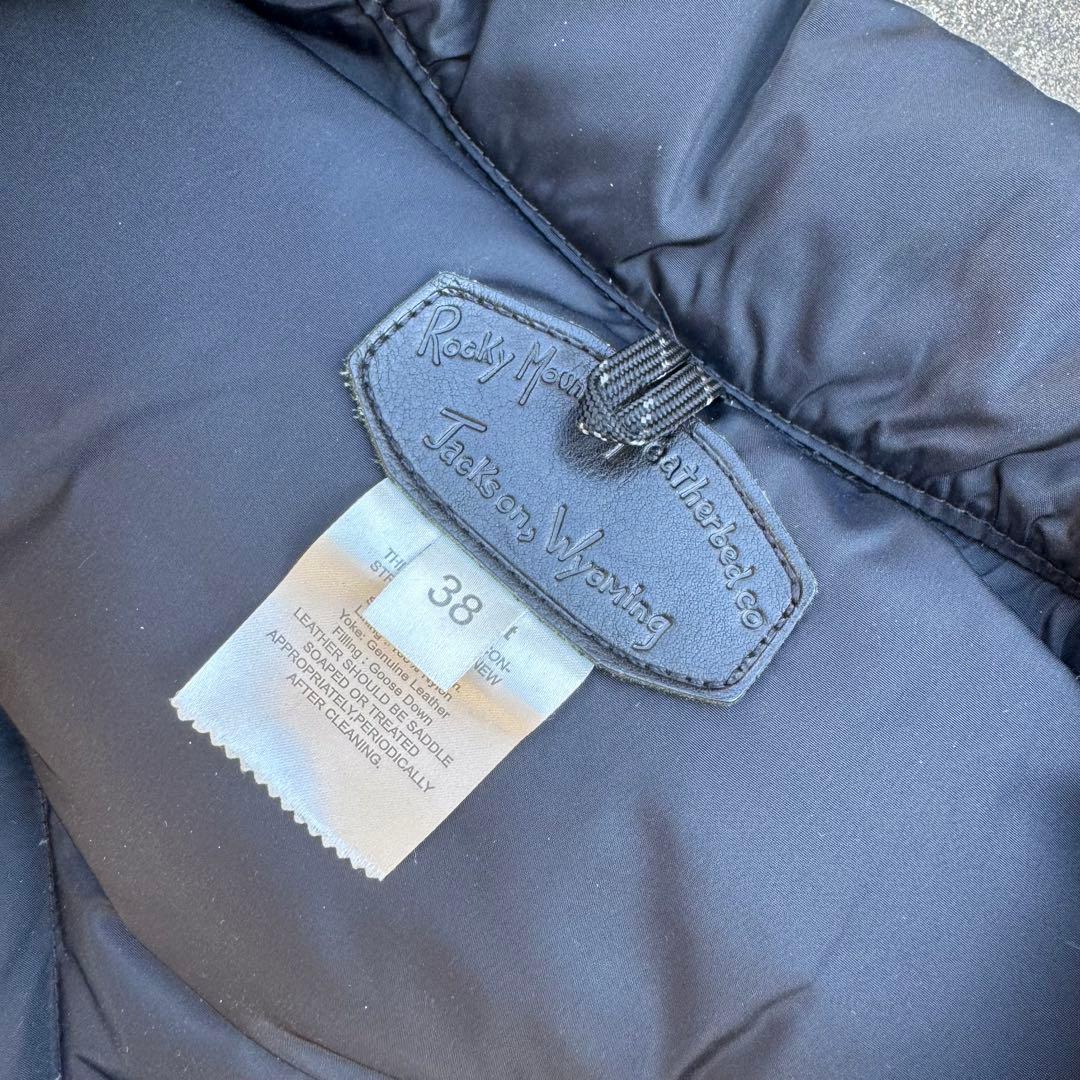 たろう　Rocky Mountain ブラック ダウンベスト 38