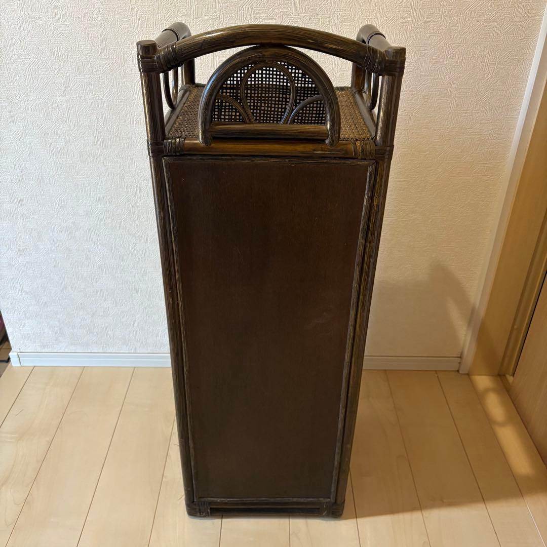 【アンティーク】籐 ラタン チェスト 6段 タンス 昭和レトロ 古民具 古道具