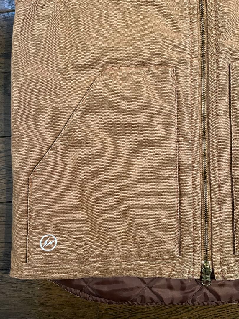 カーハート×フラグメント　ダックベスト　サイズ３