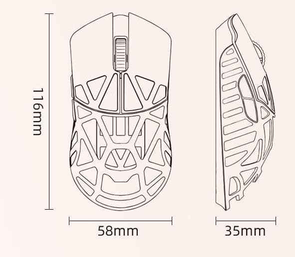 新品未開封 WLmouse BEAST X MINI Sliver