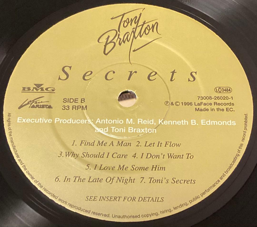 (USED)Toni Braxton Secrets 1996年オリジナル LP