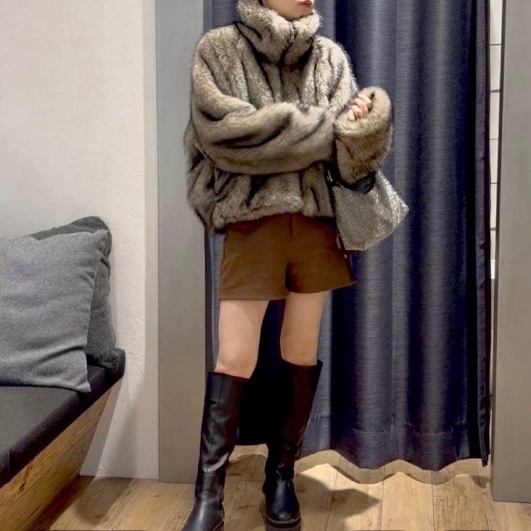 【新品】jeanasis MIXカラーファーブルゾン