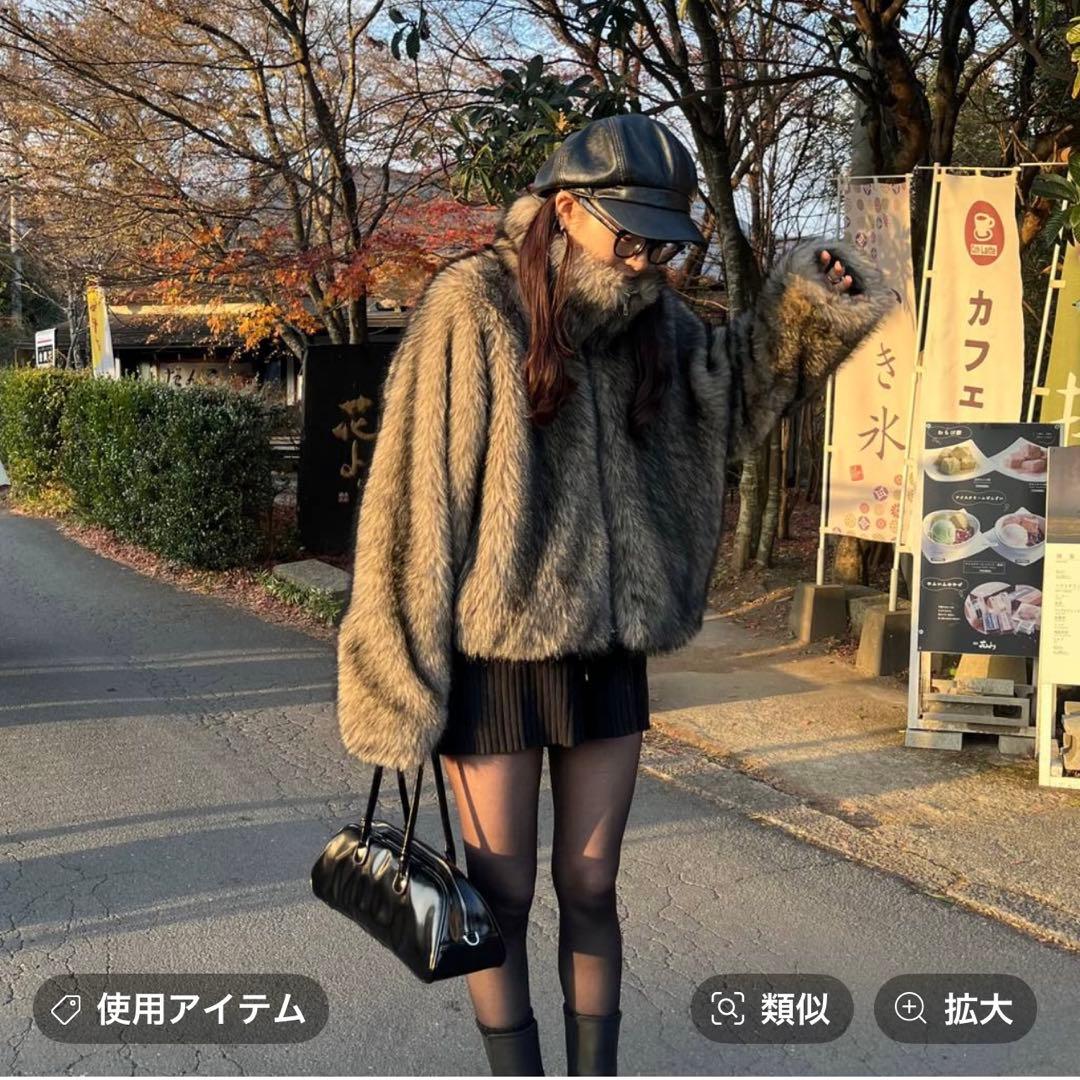 【新品】jeanasis MIXカラーファーブルゾン