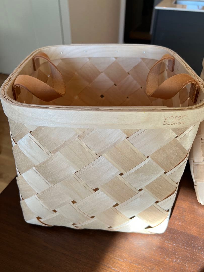 ※きみちゃん　Mサイズ２個セット Verso Desigスクエアバスケット