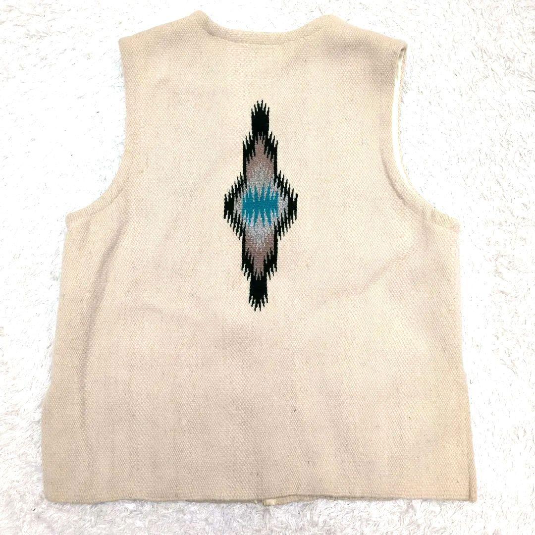 【希少サイズ44 60's 美品】オルテガ　チマヨベスト　赤タグ　アメカジ　生成