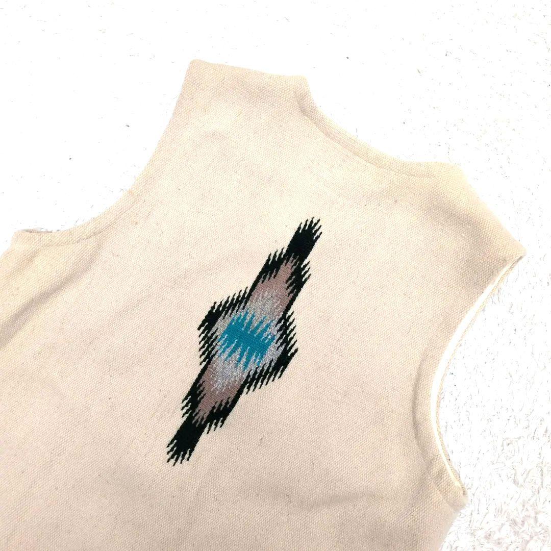 【希少サイズ44 60's 美品】オルテガ　チマヨベスト　赤タグ　アメカジ　生成