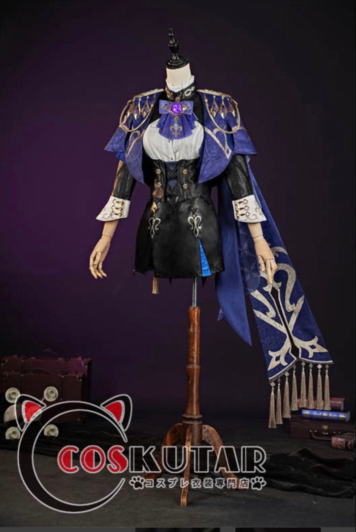 原神／クロリンデ／コスクター製Mサイズ＋三分妄想ウィッグ＆靴セット