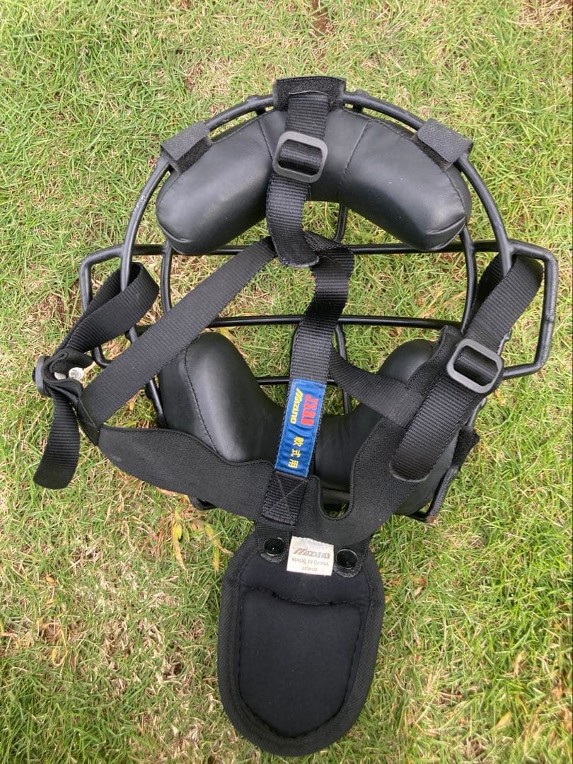 ミズノ製キャッチャー防具セット　 軟式用黒色Mサイズ